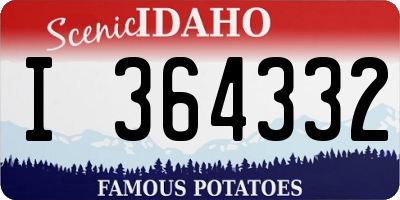 ID license plate I364332