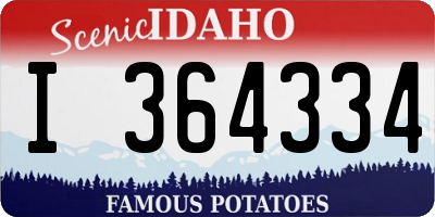 ID license plate I364334