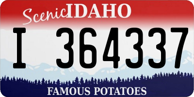ID license plate I364337