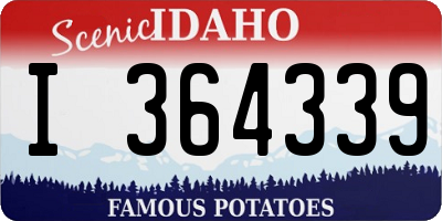 ID license plate I364339