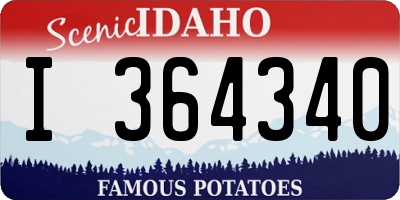 ID license plate I364340