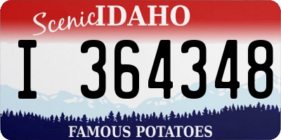 ID license plate I364348