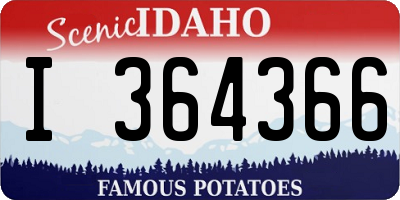ID license plate I364366