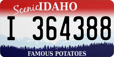 ID license plate I364388