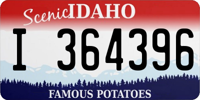 ID license plate I364396