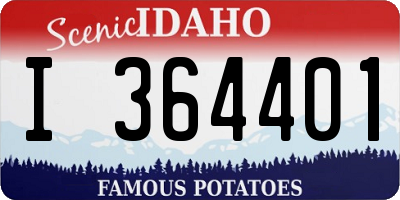 ID license plate I364401