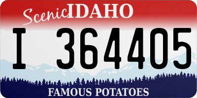 ID license plate I364405