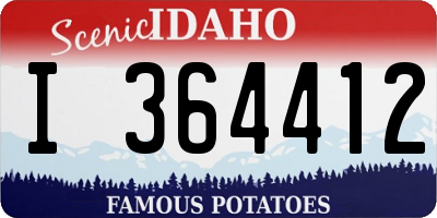 ID license plate I364412