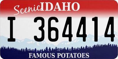 ID license plate I364414