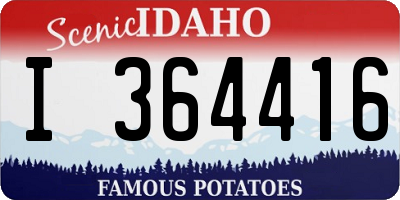 ID license plate I364416