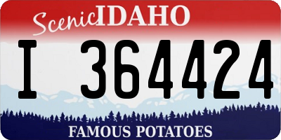 ID license plate I364424