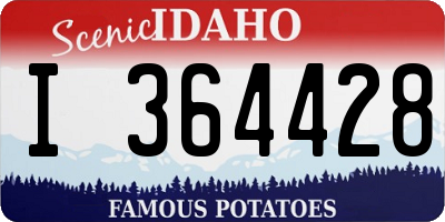 ID license plate I364428