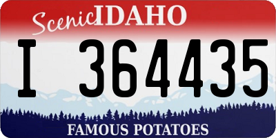 ID license plate I364435