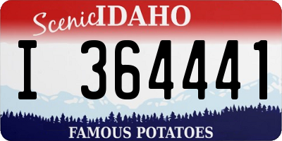 ID license plate I364441