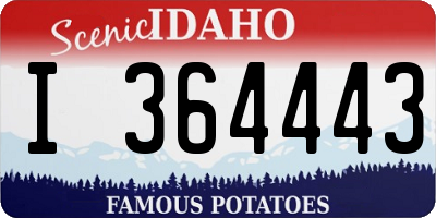 ID license plate I364443
