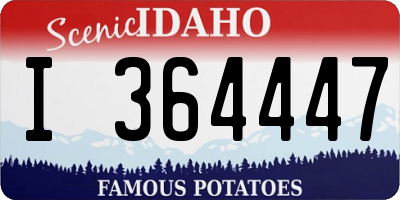 ID license plate I364447