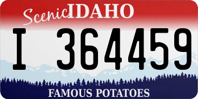 ID license plate I364459