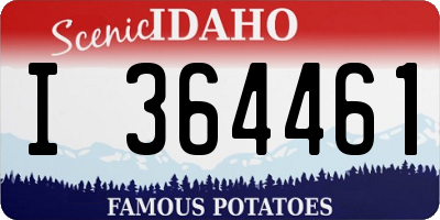ID license plate I364461