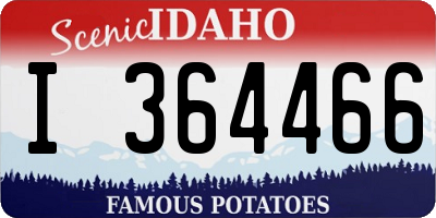 ID license plate I364466