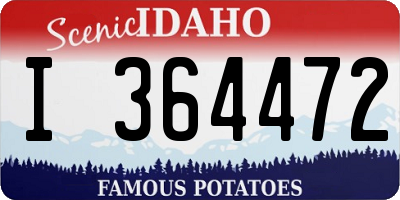 ID license plate I364472