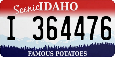 ID license plate I364476