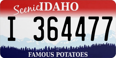 ID license plate I364477