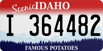 ID license plate I364482