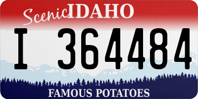 ID license plate I364484