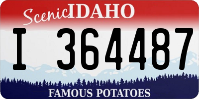 ID license plate I364487