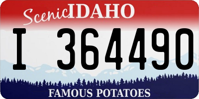 ID license plate I364490