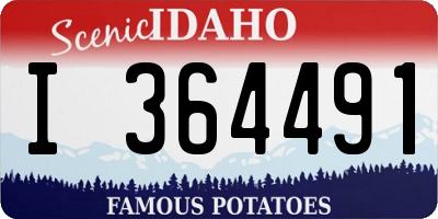 ID license plate I364491