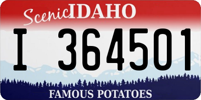 ID license plate I364501