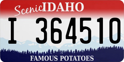 ID license plate I364510