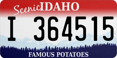 ID license plate I364515