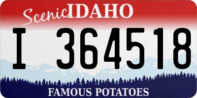 ID license plate I364518
