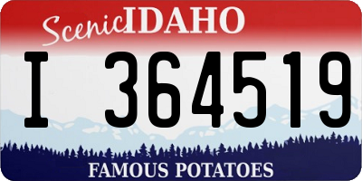 ID license plate I364519