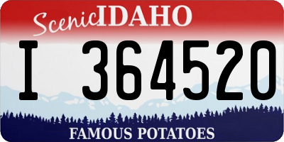 ID license plate I364520