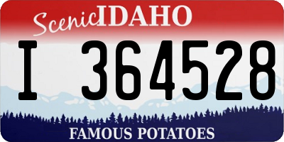 ID license plate I364528
