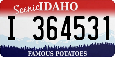 ID license plate I364531