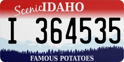 ID license plate I364535