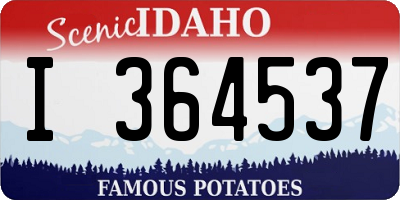 ID license plate I364537