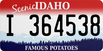 ID license plate I364538