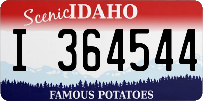 ID license plate I364544