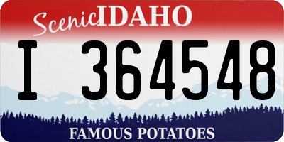 ID license plate I364548