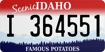 ID license plate I364551