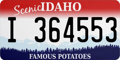 ID license plate I364553