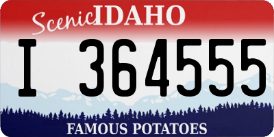 ID license plate I364555