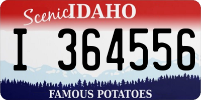 ID license plate I364556