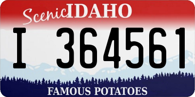 ID license plate I364561