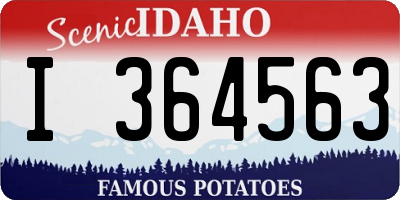 ID license plate I364563